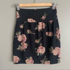 Talula Floral Bodycon Mini Skirt Womens XS/S